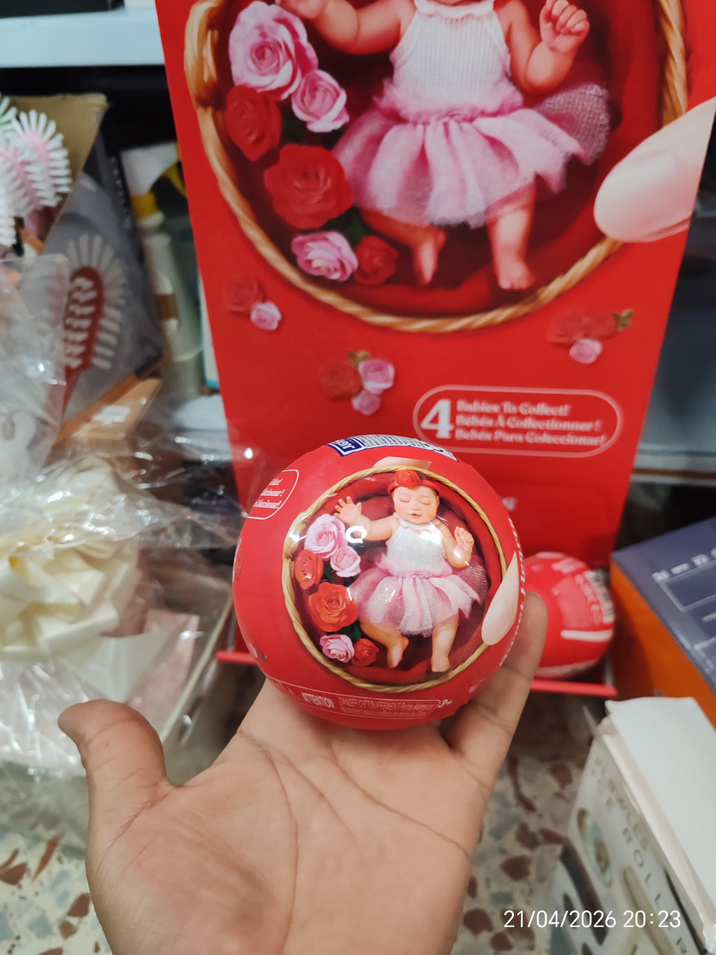 My Mini Baby Sweet Hearts Serie 1 2 Pack de ZURU – Cápsula Sorpresa Coleccionable con Muñeca Bebé, Accesorios y Set de Juego, Juguete Miniatura Re