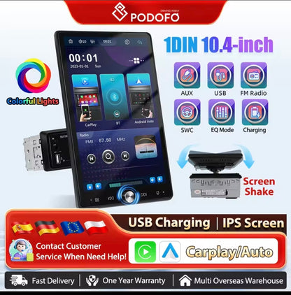 Pantalla de techo vídeos wifi bluetooth música AHD cámara GPS carplay