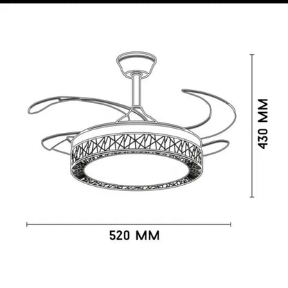 Ventilador de techo con 4 aspas 🚁