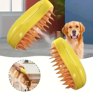 Cepillo Gatos Quitapelo,Cepillo de Vapor 3 en 1 para Gatos,Vepillo de Vapor Autolimpiable,Cepillo de Vapor Multifuncional para Gatos perro 🐶🐕