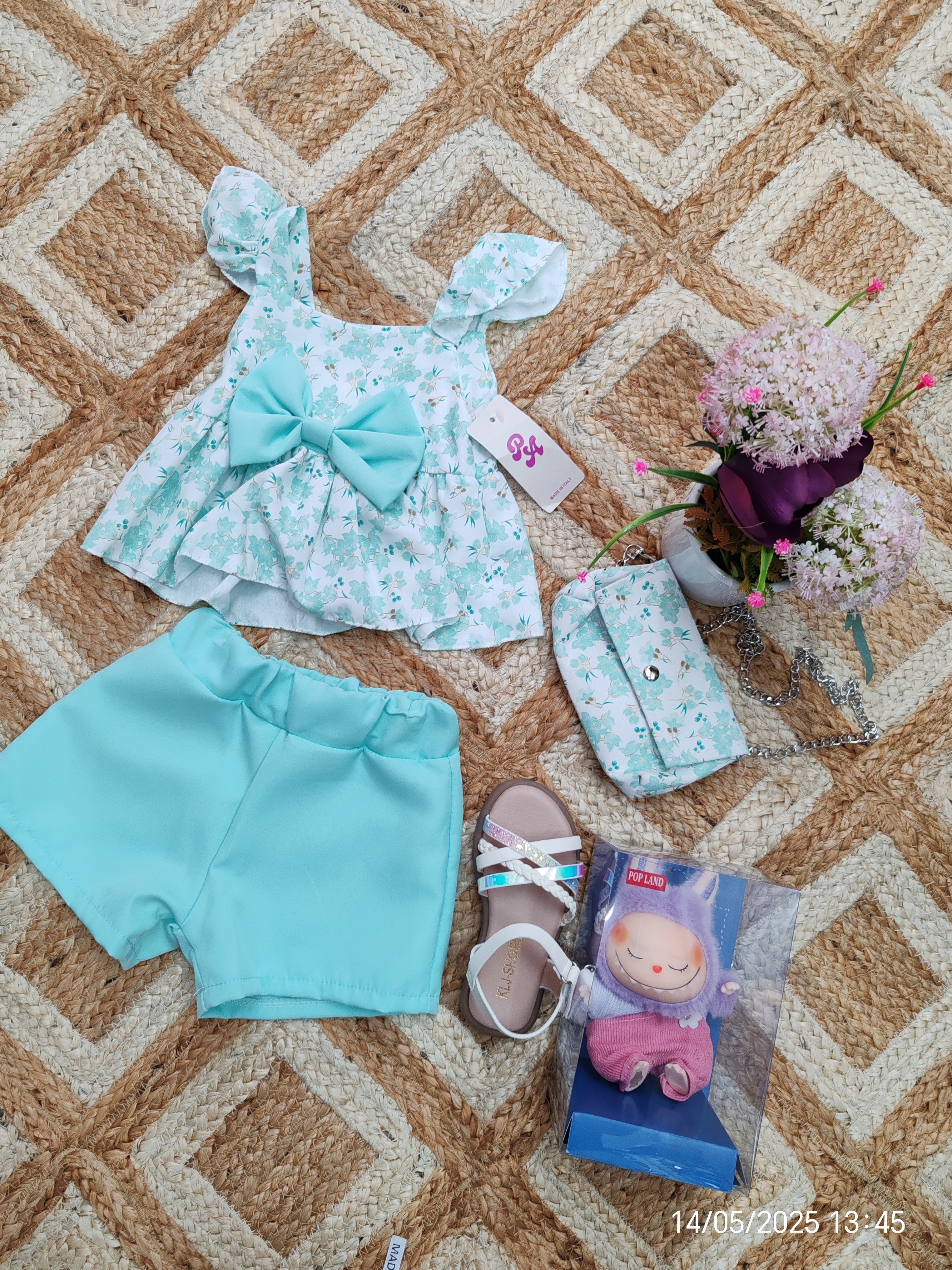 (Copia) Conjunto color Rosa 🩷 dé 2 a 12 viene bien dé talla sin sandalia