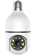 Cámara de vigilancia con bombilla E27, Monitor de seguridad inteligente para el hogar, Wifi, visión