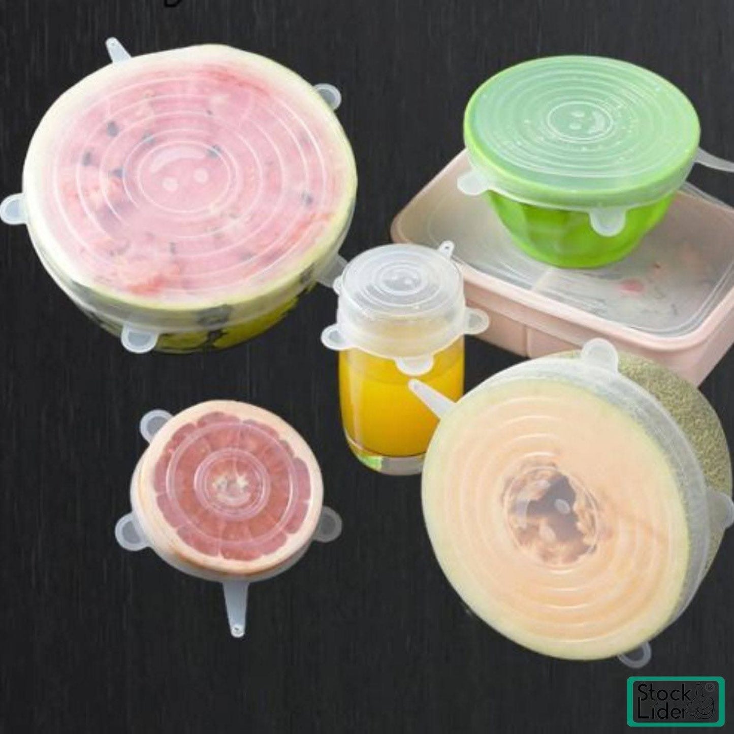 Tapa dé silicona 6 piezas dé diferentes tamaños