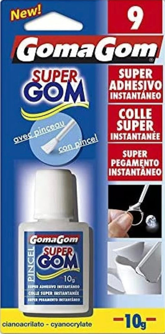 pegamento Gomagom No.9 Súper Adhesivo Instantáneo 10g con pincel