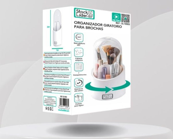 organizador giratorio para brochas