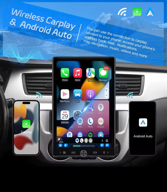 Pantalla de techo vídeos wifi bluetooth música AHD cámara GPS carplay