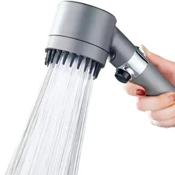 Cabezal de ducha de mano de alta presión con función de masaje, diseño de franja vertical, Filtro para la ducha,Filtro agua ducha,Alcachofa ducha,
