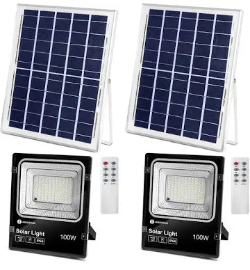 Focos con placa solar
