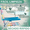 Silla de aluminio echa para atrás igual como una cama 🛏️ 🛏️ 4 posiciones