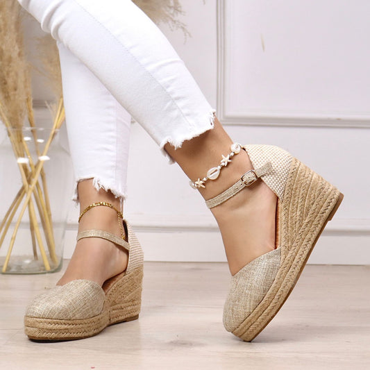 Zapatos dé esparto suela dé gel super cómodo