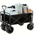 Carro de playa plegable y plegable, carro plegable de gran capacidad para exteriores, carrito portátil para acampar en el jardín 50€
