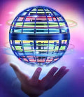 Bola voladora Boomerang Flyorb mágica con luces LED Drone Hover Ball Fly Nova Orb Flying Spinner