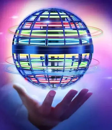 Bola voladora Boomerang Flyorb mágica con luces LED Drone Hover Ball Fly Nova Orb Flying Spinner