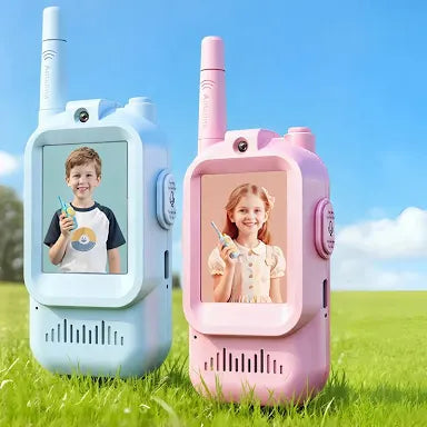 Walkie Talkie de vídeo para niños con pantalla HD de 2 "USB-C recargable con un solo clic intercomunicador de llamada HD para niños Gadgets tecnología