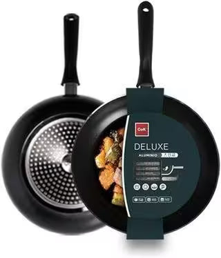 Sarten Aluminio Deluxe cok doble capa antiadherente todo tipo de fuego ❤️‍🔥 28cm