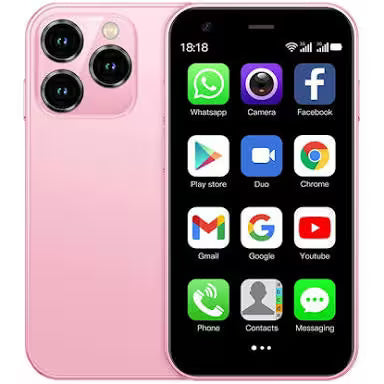 Mini móvil parece iPhone precioso Android tiene de todo lo que tiene el grande tiene ese va muy bien