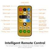 Ventilador de techo con luz CCT 30W, conector E27 y mando a distancia ¡Oferta! Tienda soufiane bazar  Comprar